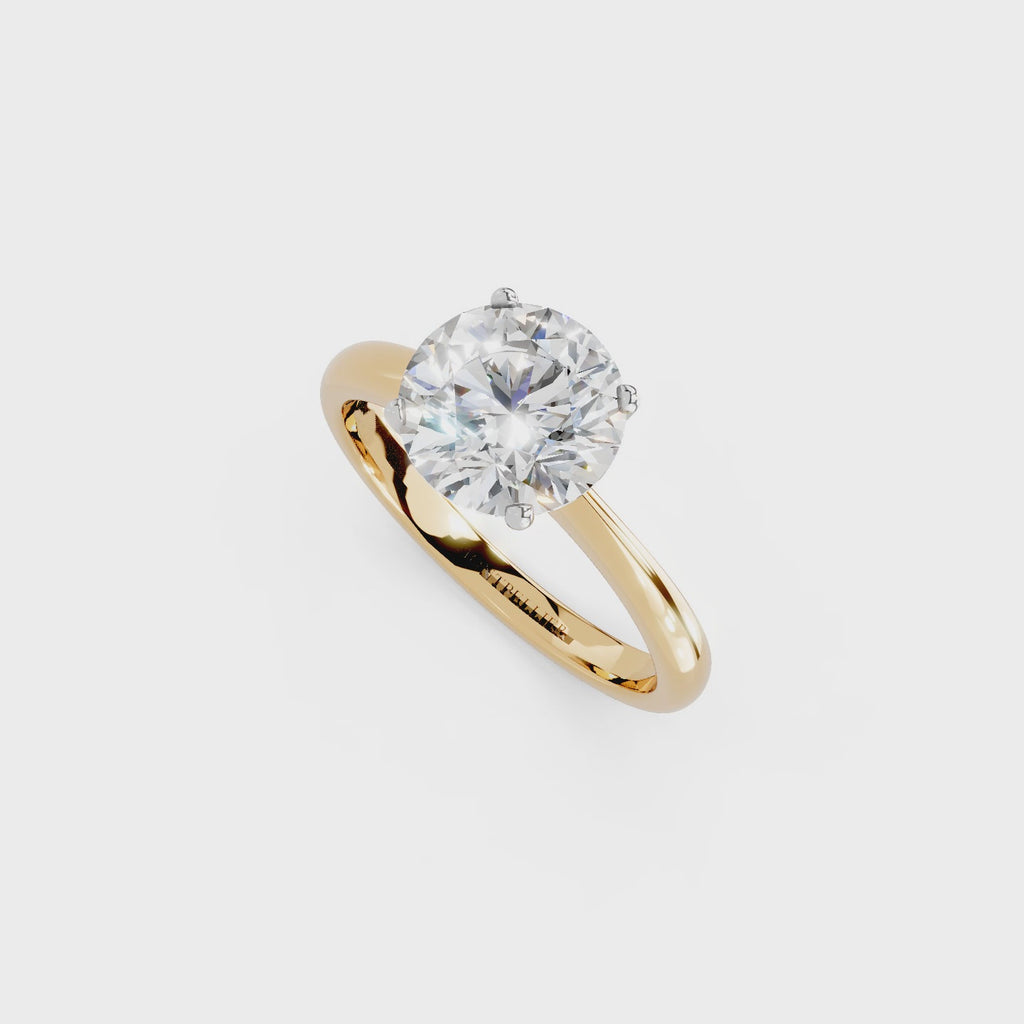 IGI 2.00ct Lab Grown Diamond Solitaire Engagement Ring - The Montpellier Tulip