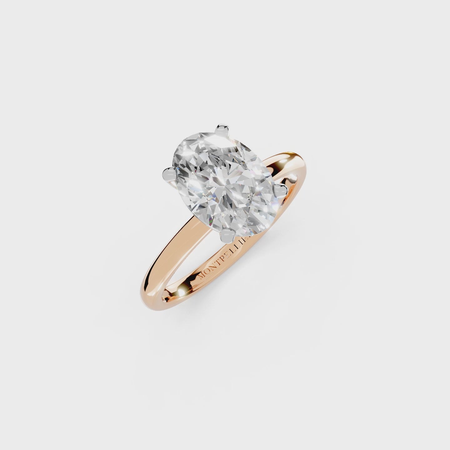 IGI 2.00ct Lab Grown Oval Diamond Solitaire Engagement Ring Platinum or 18ct Gold - The Montpellier Classic Oval