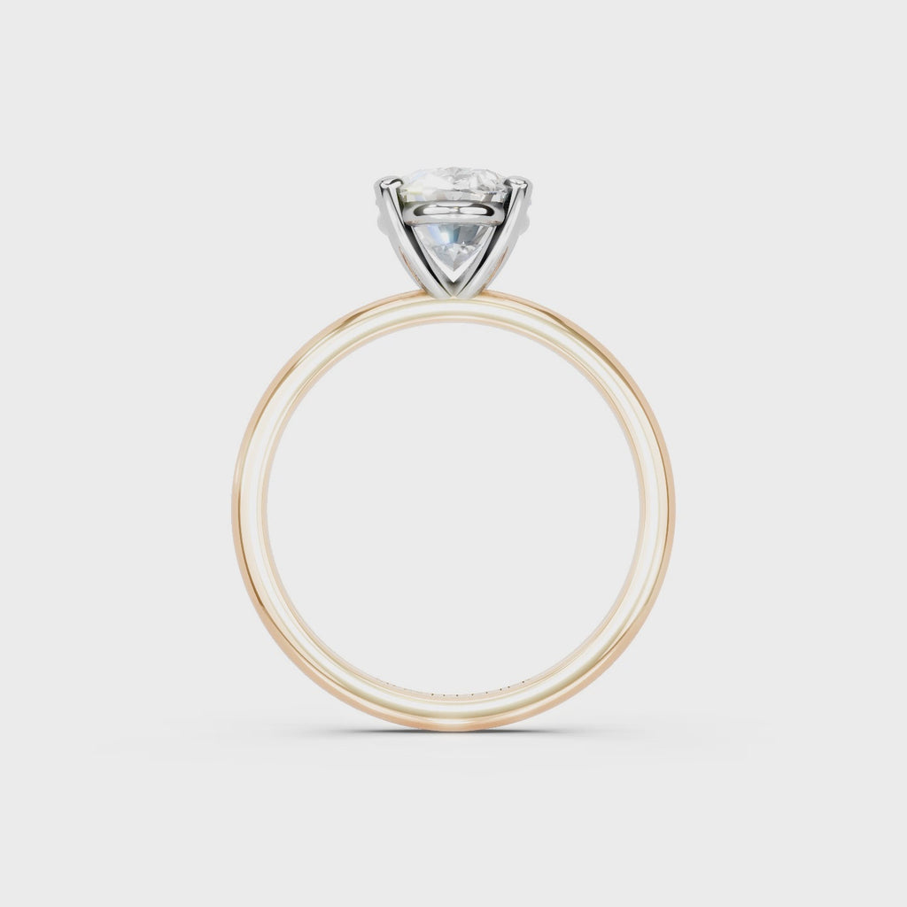 IGI 2.00ct Lab Grown Oval Diamond Solitaire Engagement Ring Platinum or 18ct Gold - The Montpellier Classic Oval