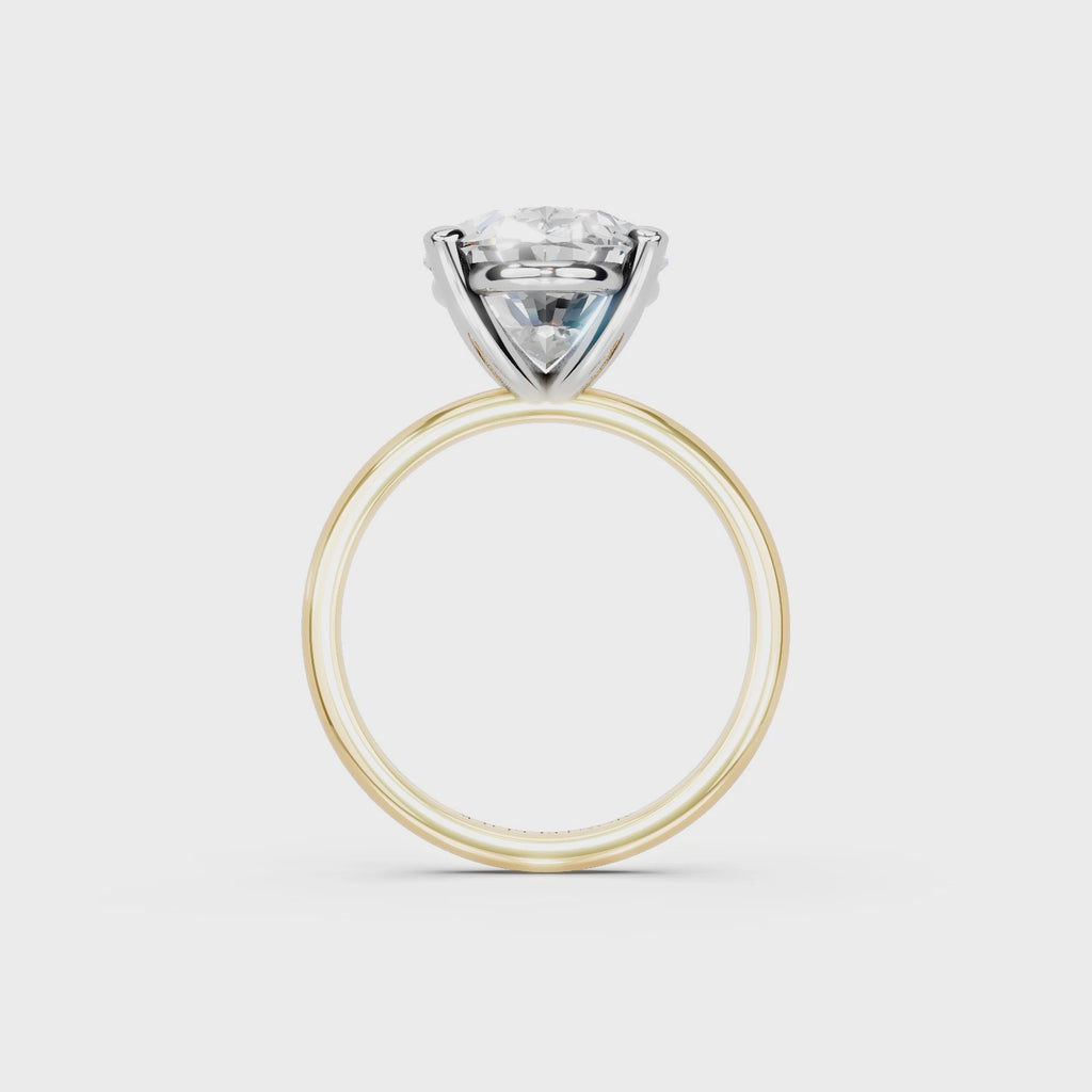 IGI 5.00ct Lab Grown Oval Diamond Solitaire Engagement Ring Platinum or 18ct Gold - The Montpellier Classic Oval
