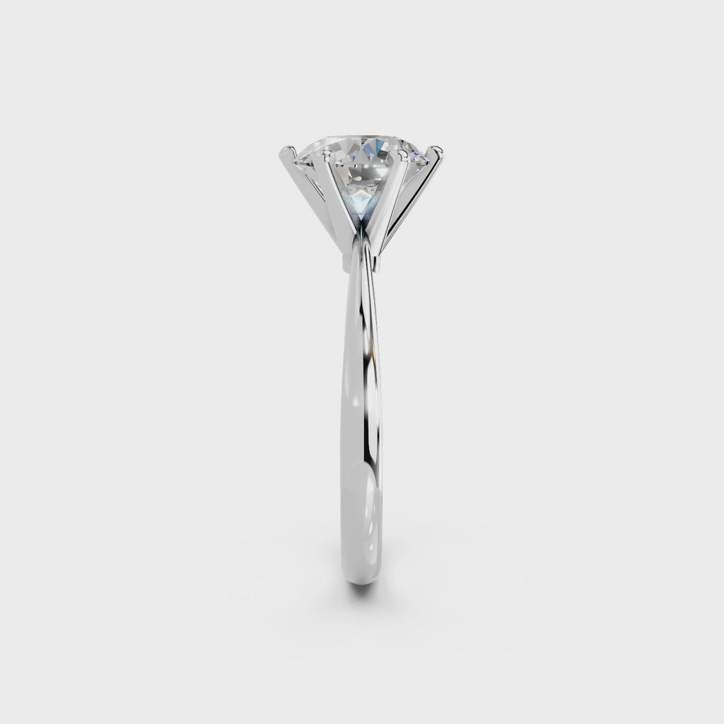 IGI 2.00ct Lab Grown Diamond Solitaire Engagement Ring - The Montpellier Classic 6 Claw