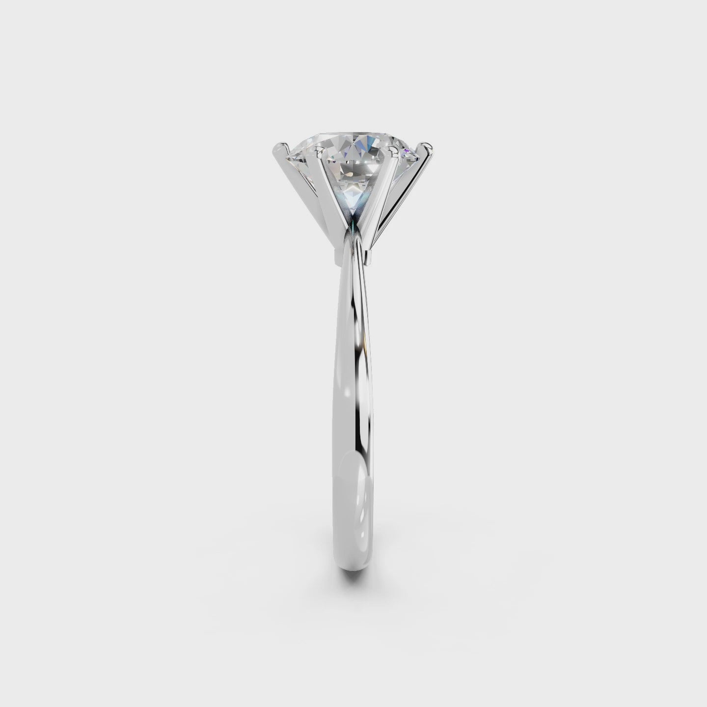 IGI 2.00ct Lab Grown Diamond Solitaire Engagement Ring - The Montpellier Classic 6 Claw