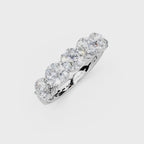 2.00ct Lab Grown 5 Stone Round Diamond Ring Platinum or 18ct Gold - The Montpellier Classic 5 Stone Ring