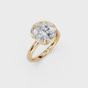 IGI 3.00ct Lab Grown Round Bezel Set Diamond Solitaire Engagement Ring Platinum or 18ct Gold