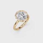 IGI 3.00ct Lab Grown Round Bezel Set Diamond Solitaire Engagement Ring Platinum or 18ct Gold
