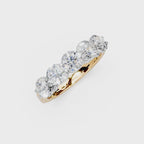 1.50ct Lab Grown 5 Stone Round Diamond Ring Platinum or 18ct Gold - The Montpellier Classic 5 Stone Ring