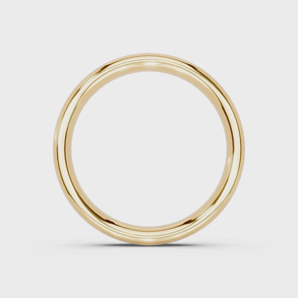 4.0mm Montpellier Fibonacci Wedding Band Platinum or 18ct Gold