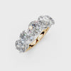 5.00ct Lab Grown 5 Stone Round Diamond Ring Platinum or 18ct Gold - The Montpellier Classic 5 Stone Ring