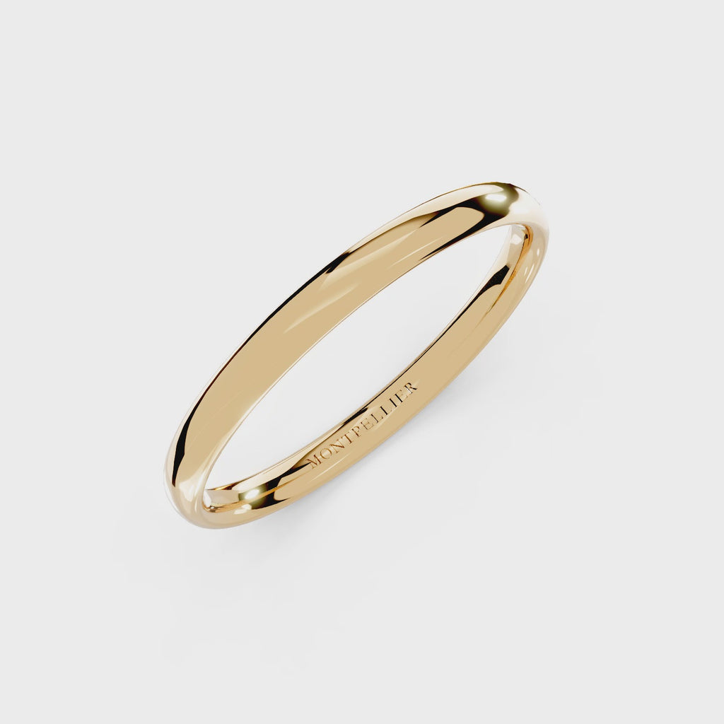 2.0mm Montpellier Fibonacci Wedding Band Platinum or 18ct Gold
