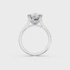 GIA 5.50ct D/VS1 Oval Diamond Solitaire set in Platinum with Diamond Shoulders