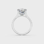 GIA 5.50ct D/VS1 Oval Diamond Solitaire set in Platinum with Diamond Shoulders