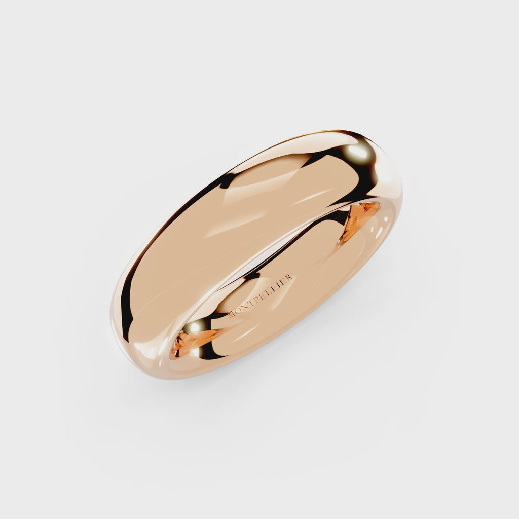 6.0mm Montpellier Fibonacci Wedding Band Platinum or 18ct Gold