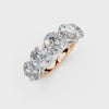 5.00ct Lab Grown 5 Stone Round Diamond Ring Platinum or 18ct Gold - The Montpellier Classic 5 Stone Ring