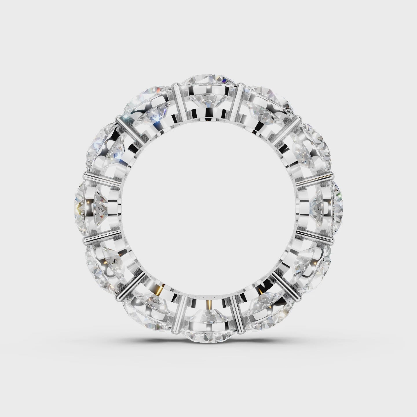 The Full Monty 8.75ct Lab Diamond Grown Eternity Ring Platinum or 18ct Gold