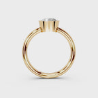 IGI 1.00ct Lab Grown Round Bezel Set Diamond Solitaire Engagement Ring Platinum or 18ct Gold