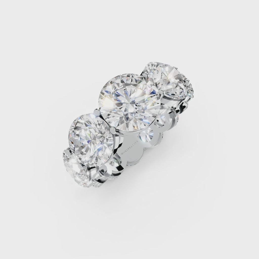 GIA 12.50ct D/VS1 Natural Diamond Soleternity™ Ring set in Platinum