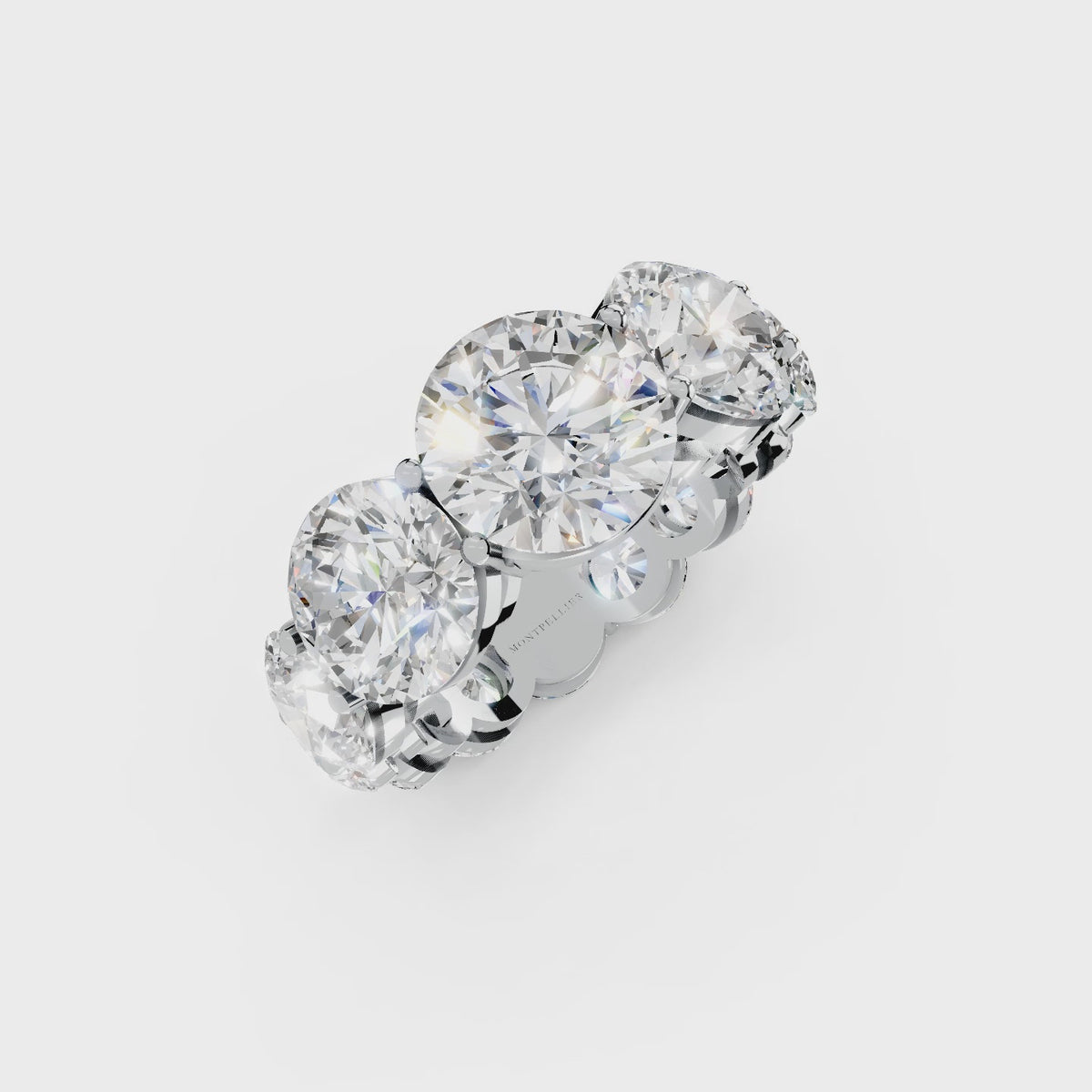 GIA 12.50ct D/VS1 Natural Diamond Soleternity™ Ring set in Platinum