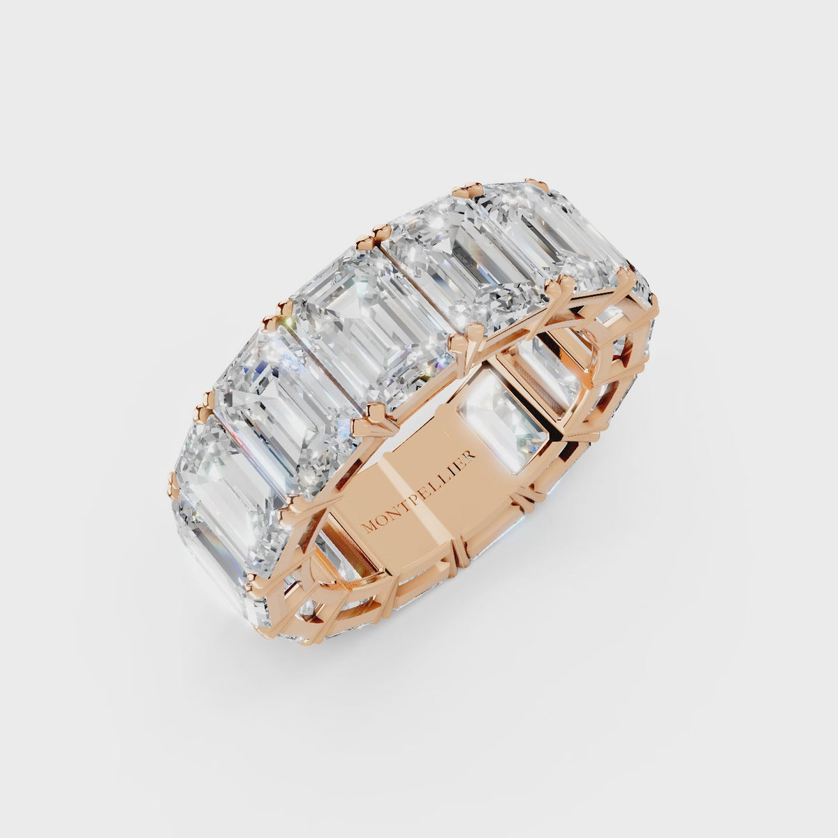 GIA 14.00ct D/VS1 Natural Diamond Colonnade™ Eternity Ring set in Platinum