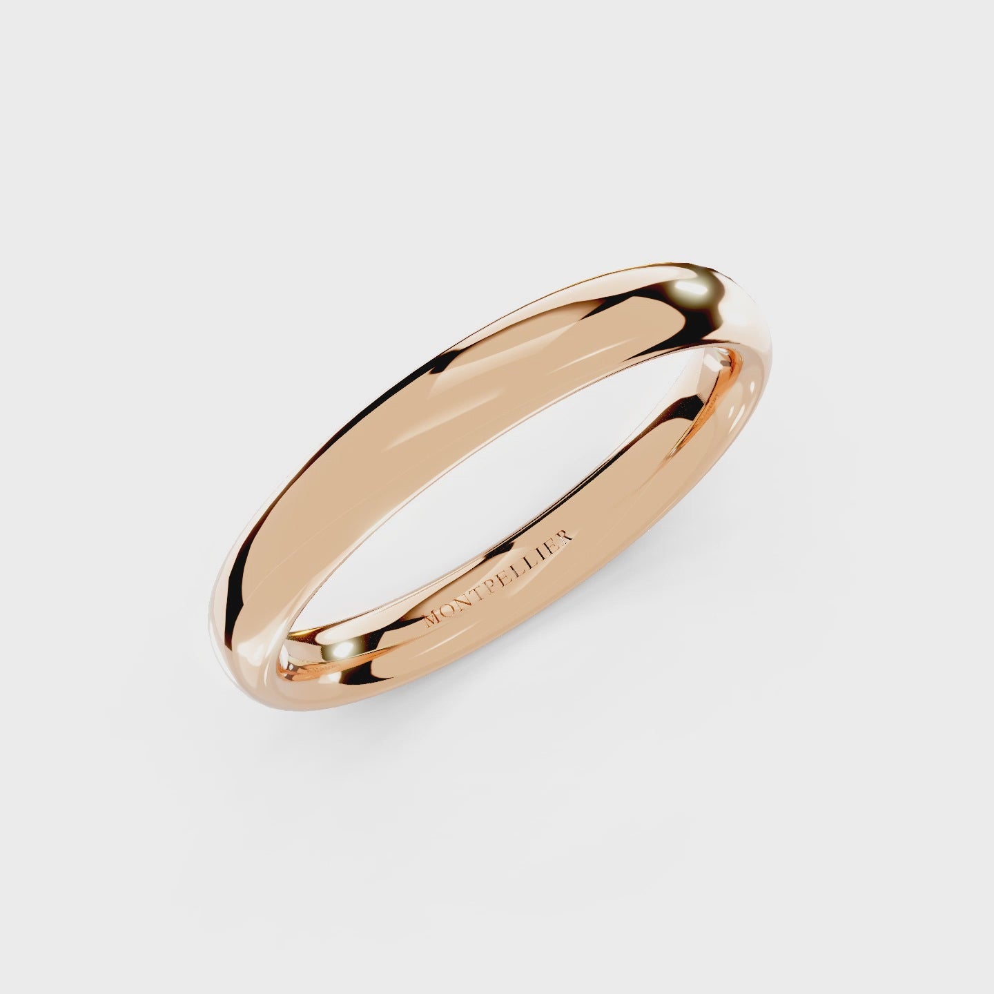 3.0mm Montpellier Fibonacci Wedding Band Platinum or 18ct Gold