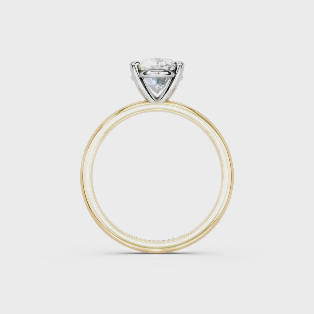IGI 2.00ct Lab Grown Oval Diamond Solitaire Engagement Ring Platinum or 18ct Gold - The Montpellier Classic Oval