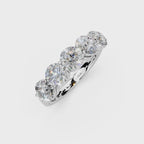 2.50ct Lab Grown 5 Stone Round Diamond Ring Platinum or 18ct Gold - The Montpellier Classic 5 Stone Ring