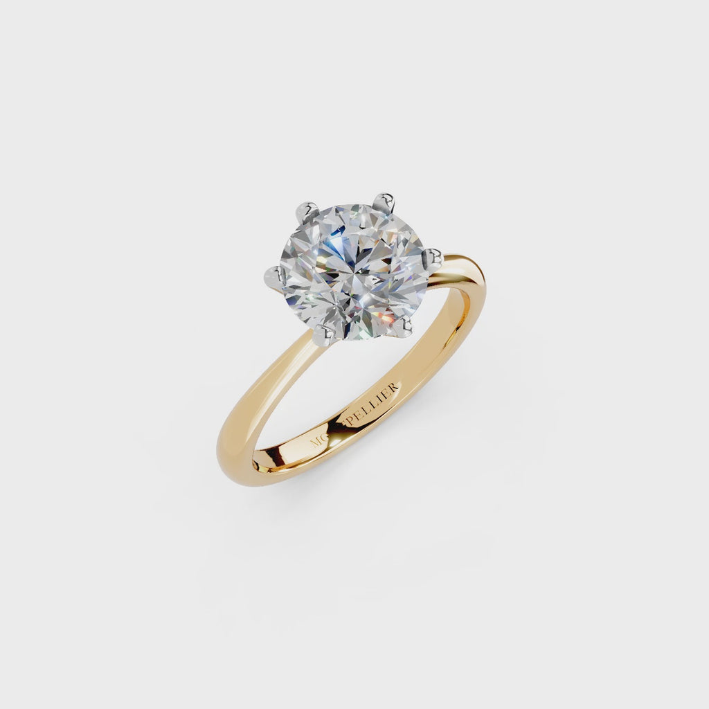 IGI 2.00ct Lab Grown Diamond Solitaire Engagement Ring - The Montpellier Classic 6 Claw