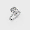 GIA 5.50ct D/VS1 Oval Diamond Solitaire set in Platinum with Diamond Shoulders