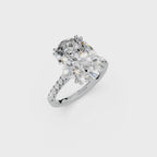 GIA 5.50ct D/VS1 Oval Diamond Solitaire set in Platinum with Diamond Shoulders