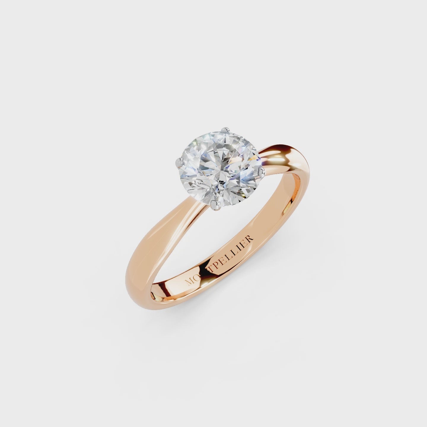 IGI 1.00ct Lab Grown Diamond Solitaire Engagement Ring - The Montpellier Tulip