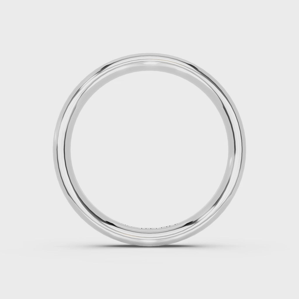 3.0mm Montpellier Fibonacci Wedding Band Platinum or 18ct Gold