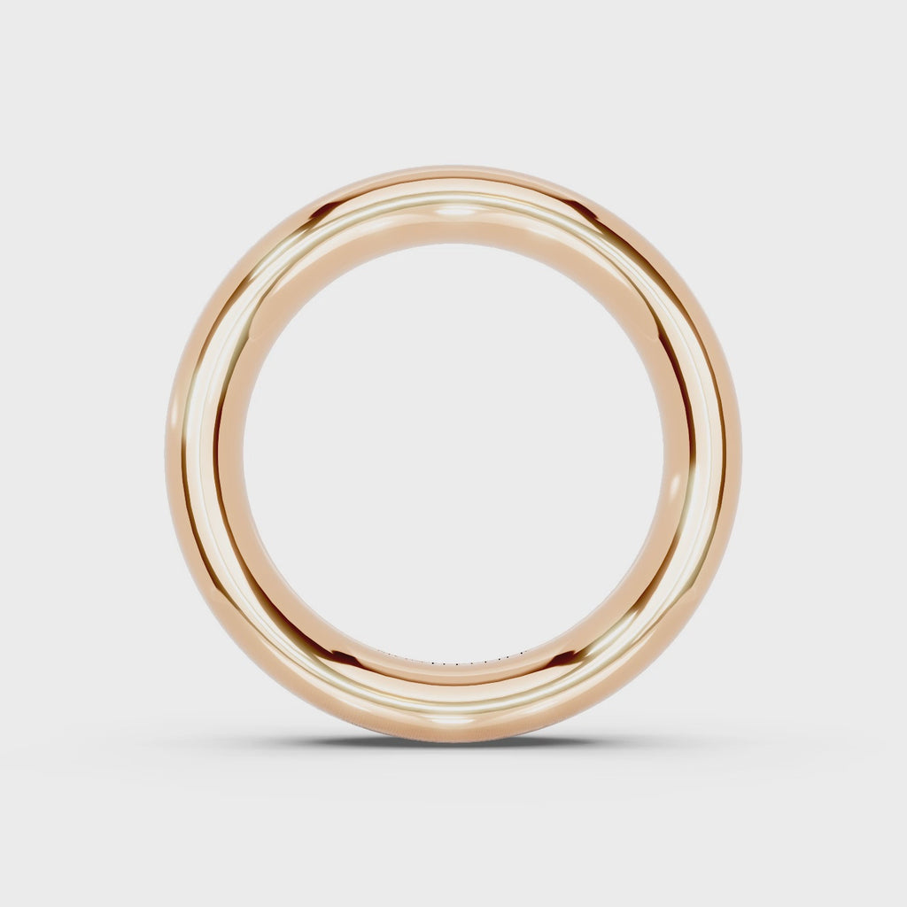 5.0mm Montpellier Fibonacci Wedding Band Platinum or 18ct Gold