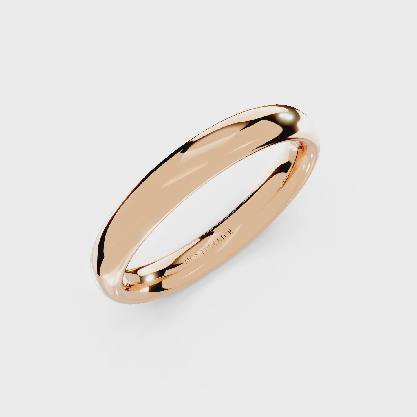 4.0mm Montpellier Fibonacci Wedding Band Platinum or 18ct Gold