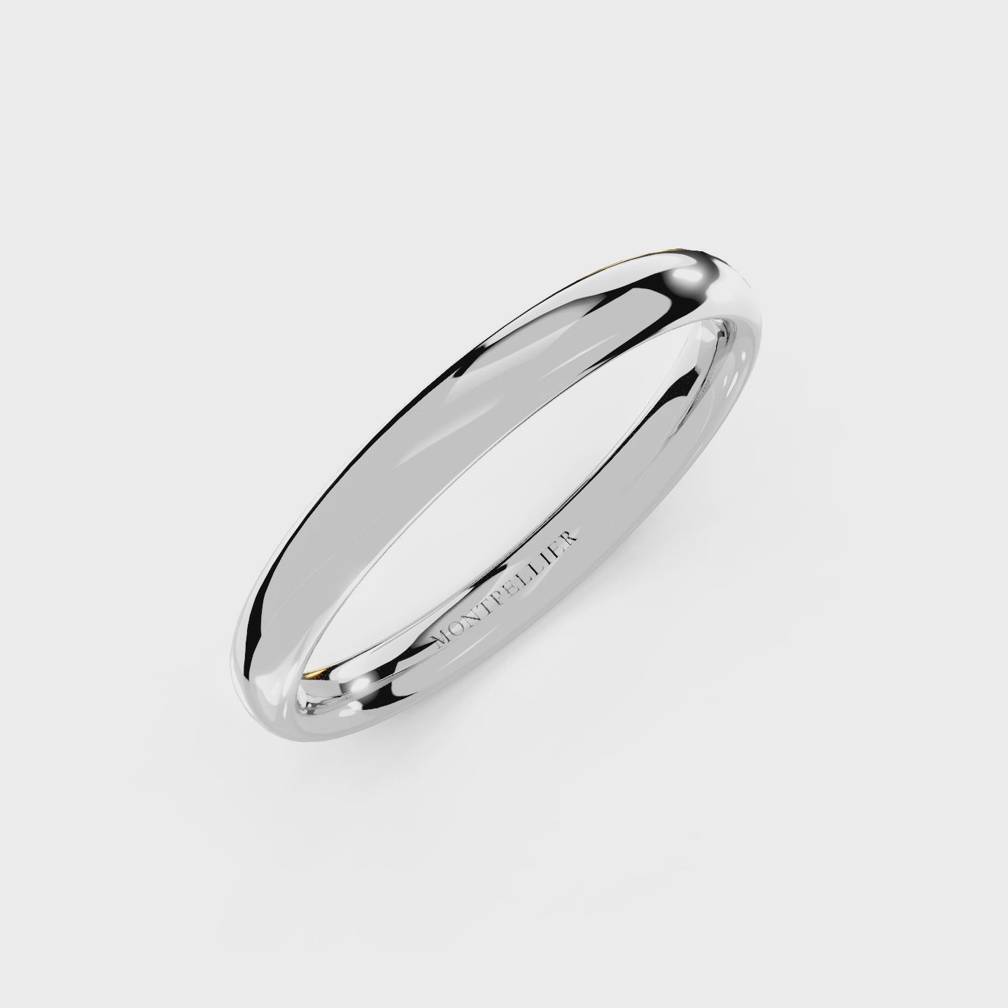 2.5mm Montpellier Fibonacci Wedding Band Platinum or 18ct Gold