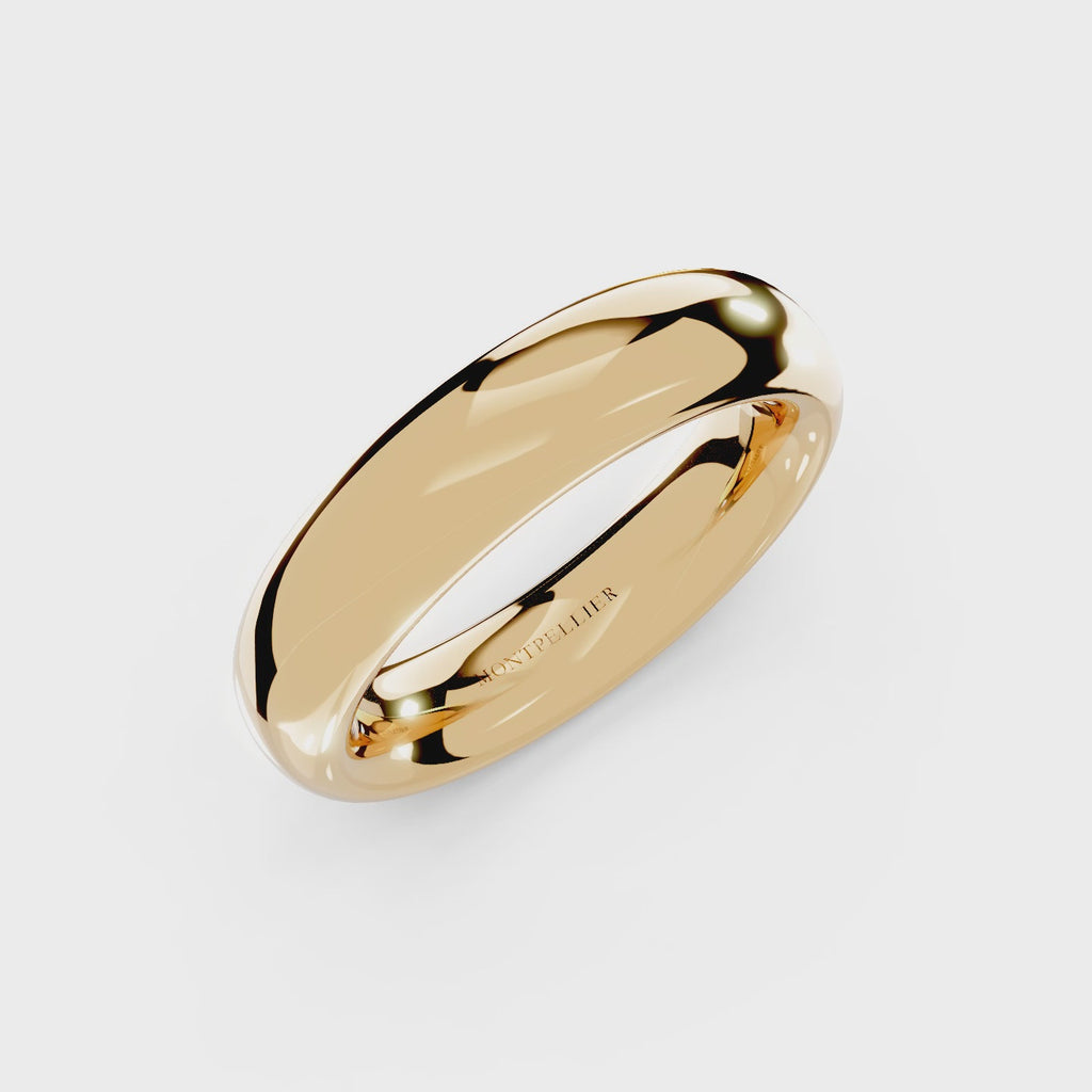 5.0mm Montpellier Fibonacci Wedding Band Platinum or 18ct Gold