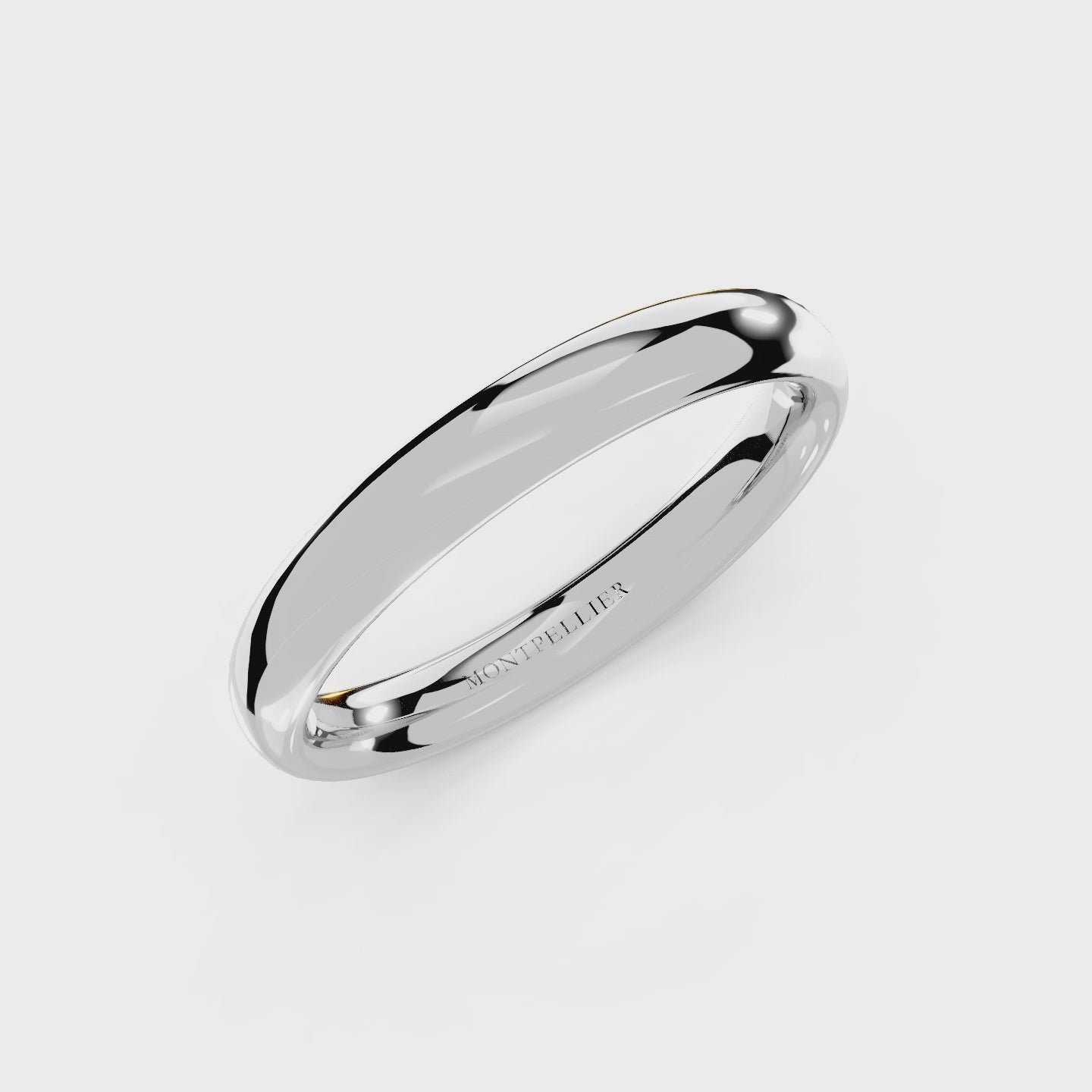 3.0mm Montpellier Fibonacci Wedding Band Platinum or 18ct Gold
