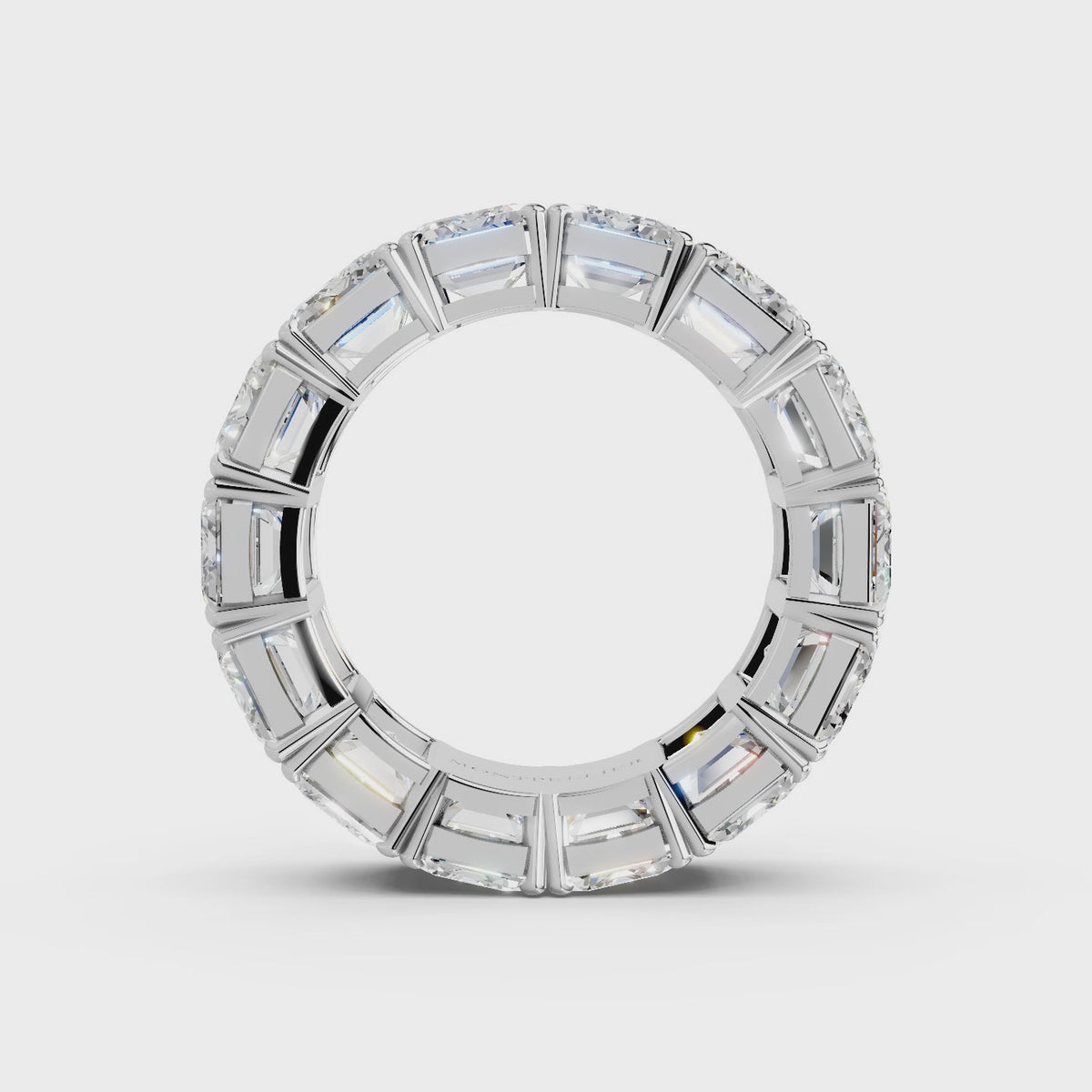 GIA 14.00ct D/VS1 Natural Diamond Colonnade™ Eternity Ring set in Platinum