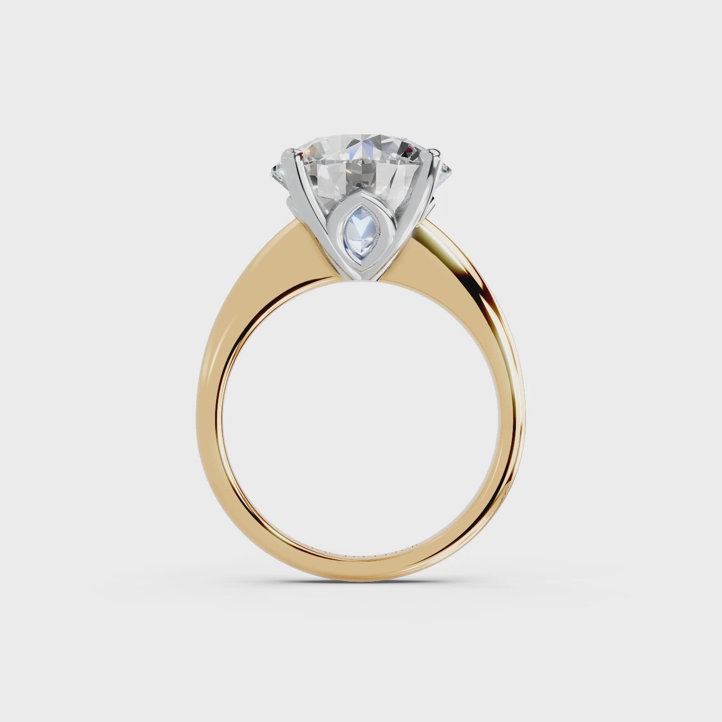 IGI 5.00ct Lab Grown Diamond Solitaire Engagement Ring - The Montpellier Tulip