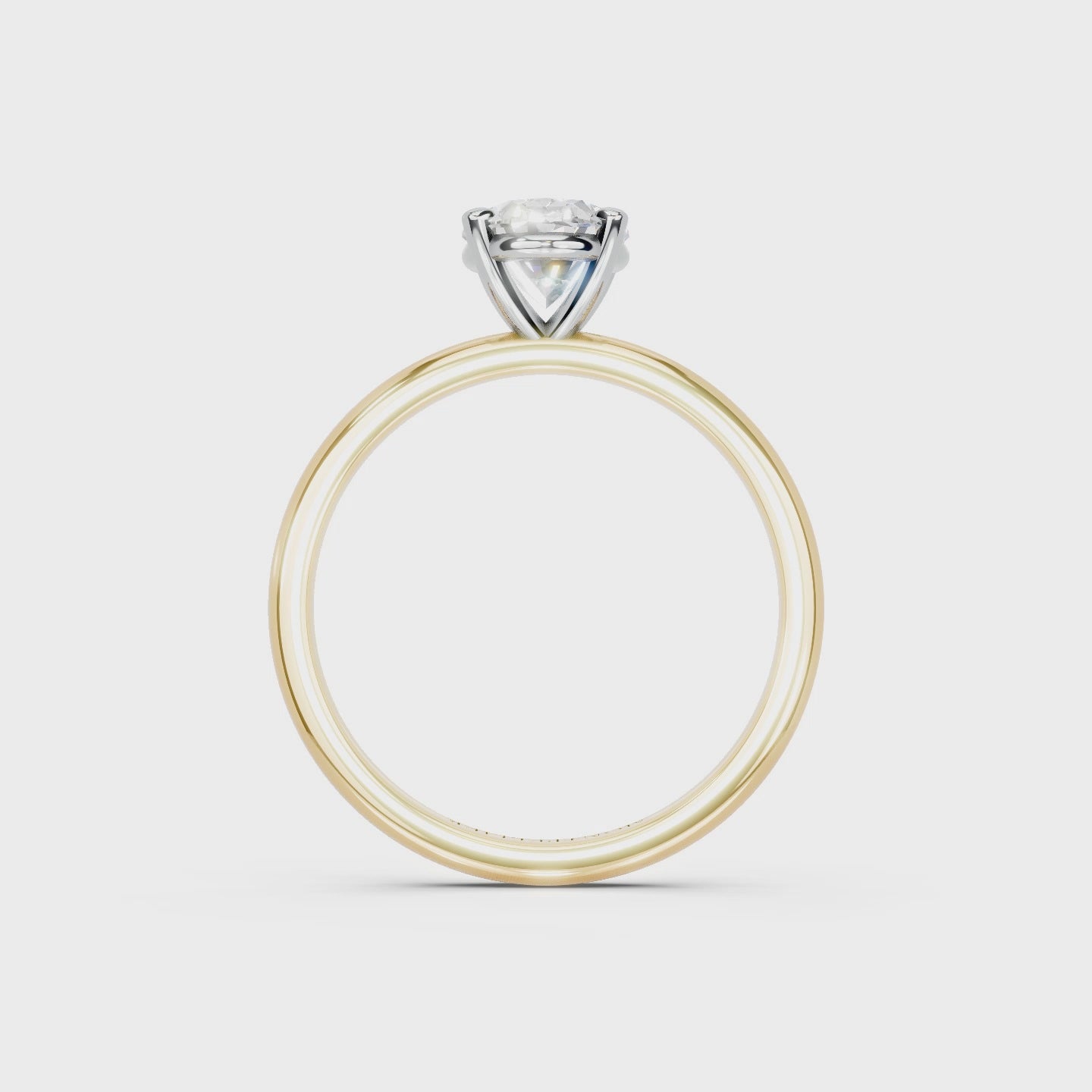 IGI 1.00ct Lab Grown Oval Diamond Solitaire Engagement Ring Platinum or 18ct Gold - The Montpellier Classic Oval