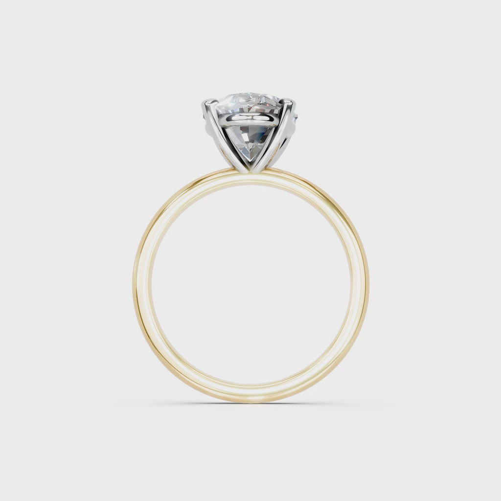 IGI 3.00ct Lab Grown Oval Diamond Solitaire Engagement Ring Platinum or 18ct Gold - The Montpellier Classic Oval