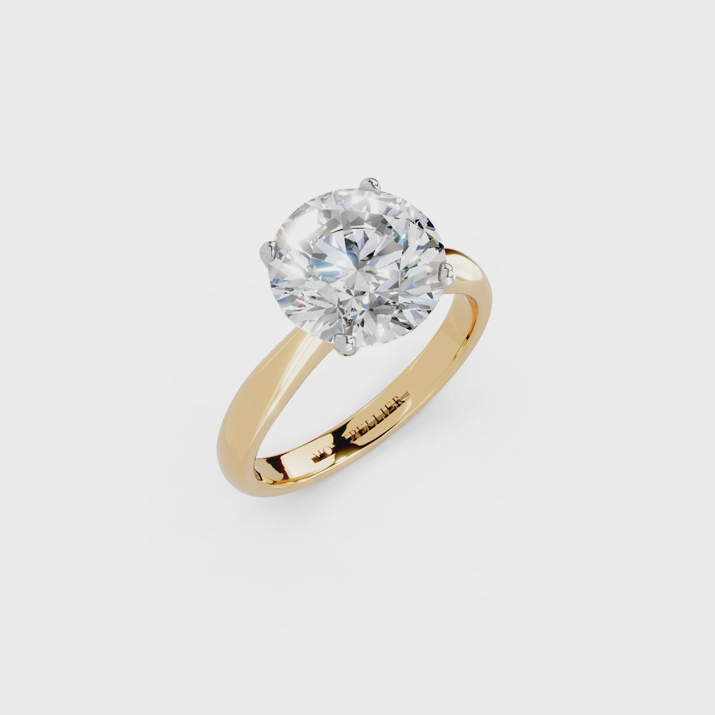 IGI 3.00ct Lab Grown Diamond Solitaire Engagement Ring - The Montpellier Tulip