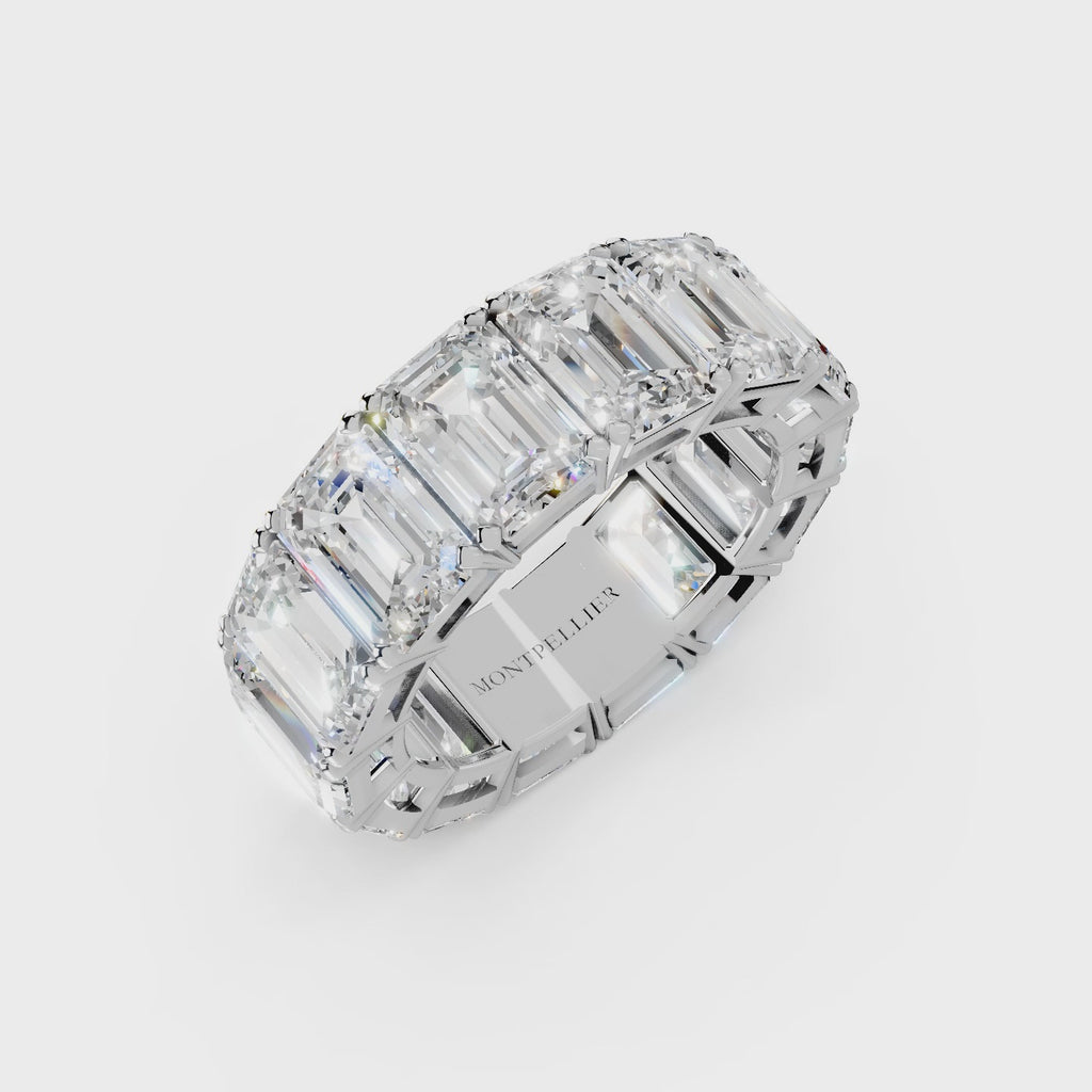 GIA 14.00ct D/VS1 Natural Diamond Colonnade™ Eternity Ring set in Platinum