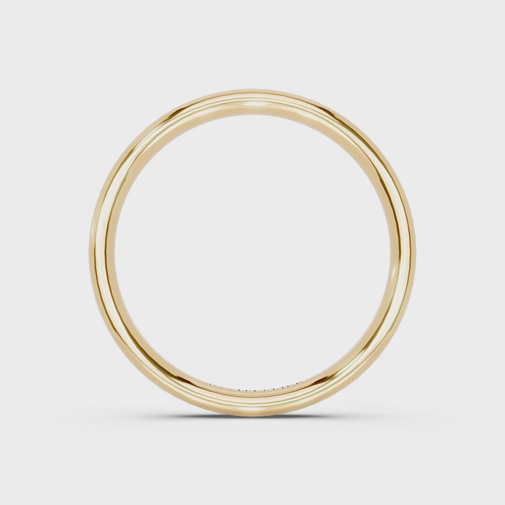 2.5mm Montpellier Fibonacci Wedding Band Platinum or 18ct Gold