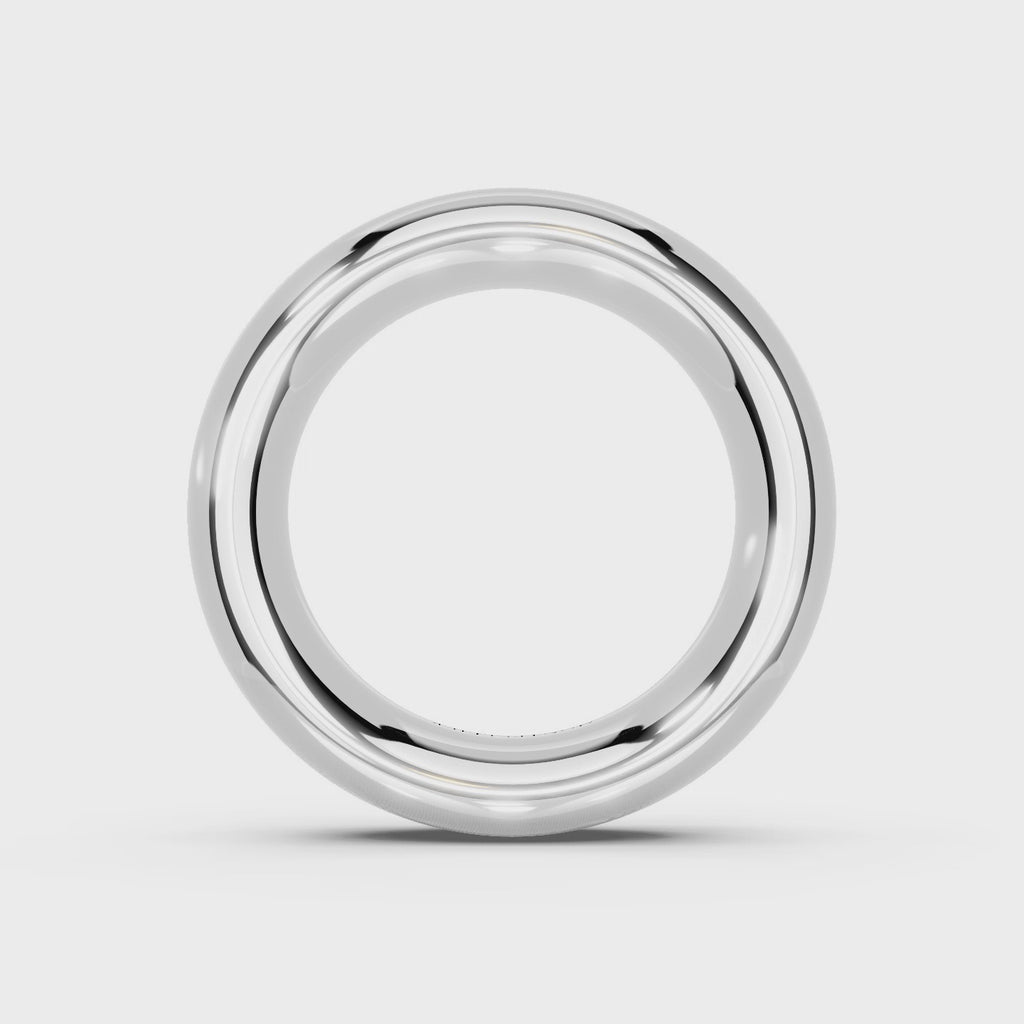 6.0mm Montpellier Fibonacci Wedding Band Platinum or 18ct Gold