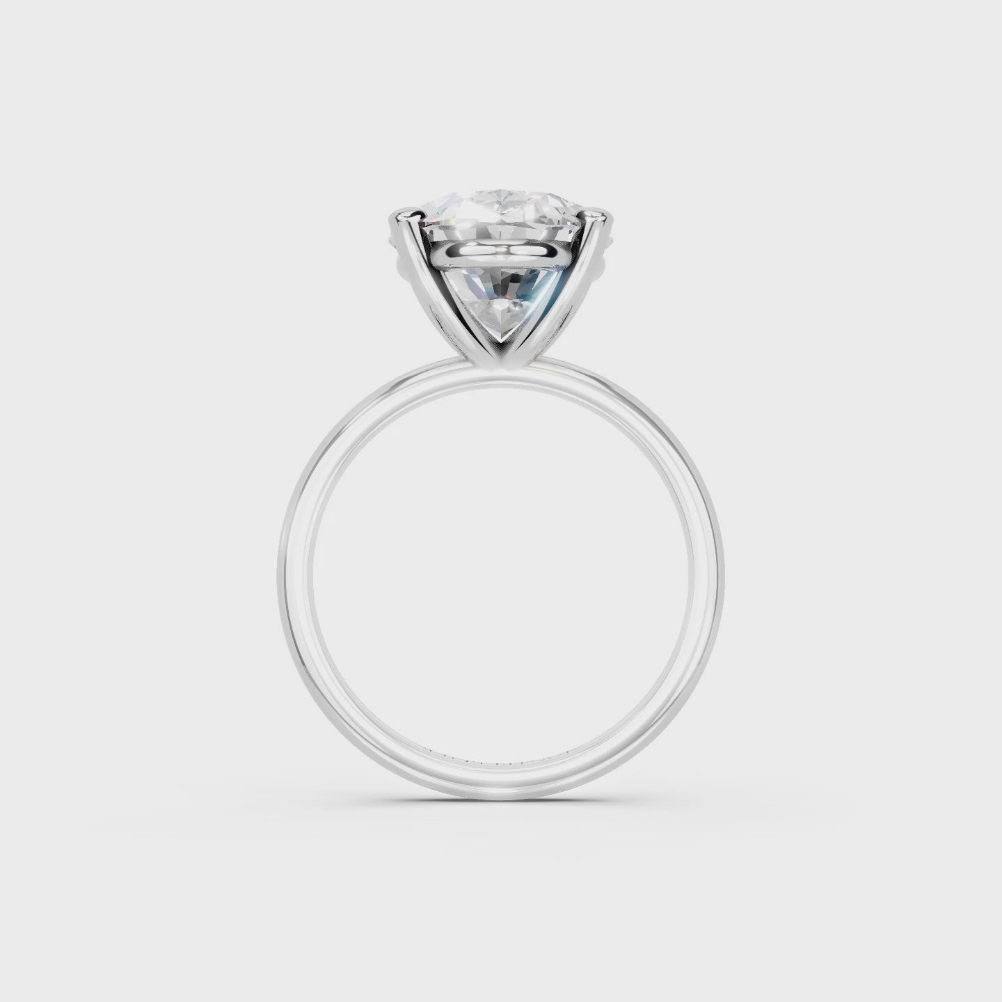 IGI 5.00ct Lab Grown Oval Diamond Solitaire Engagement Ring Platinum or 18ct Gold - The Montpellier Classic Oval