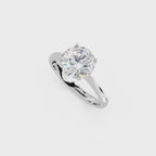 IGI 2.00ct Lab Grown Diamond Solitaire Engagement Ring - The Montpellier Tulip