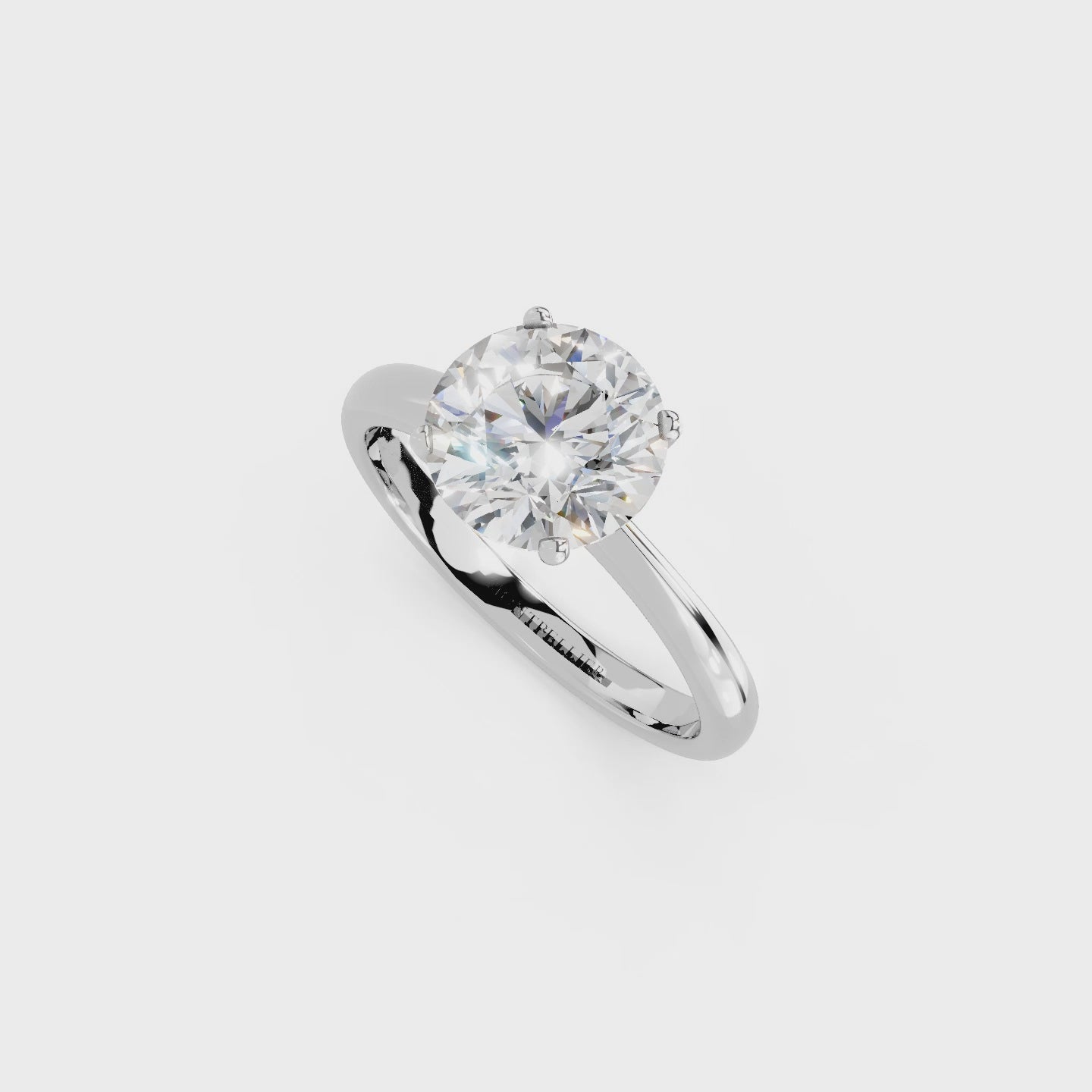 IGI 2.00ct Lab Grown Diamond Solitaire Engagement Ring - The Montpellier Tulip