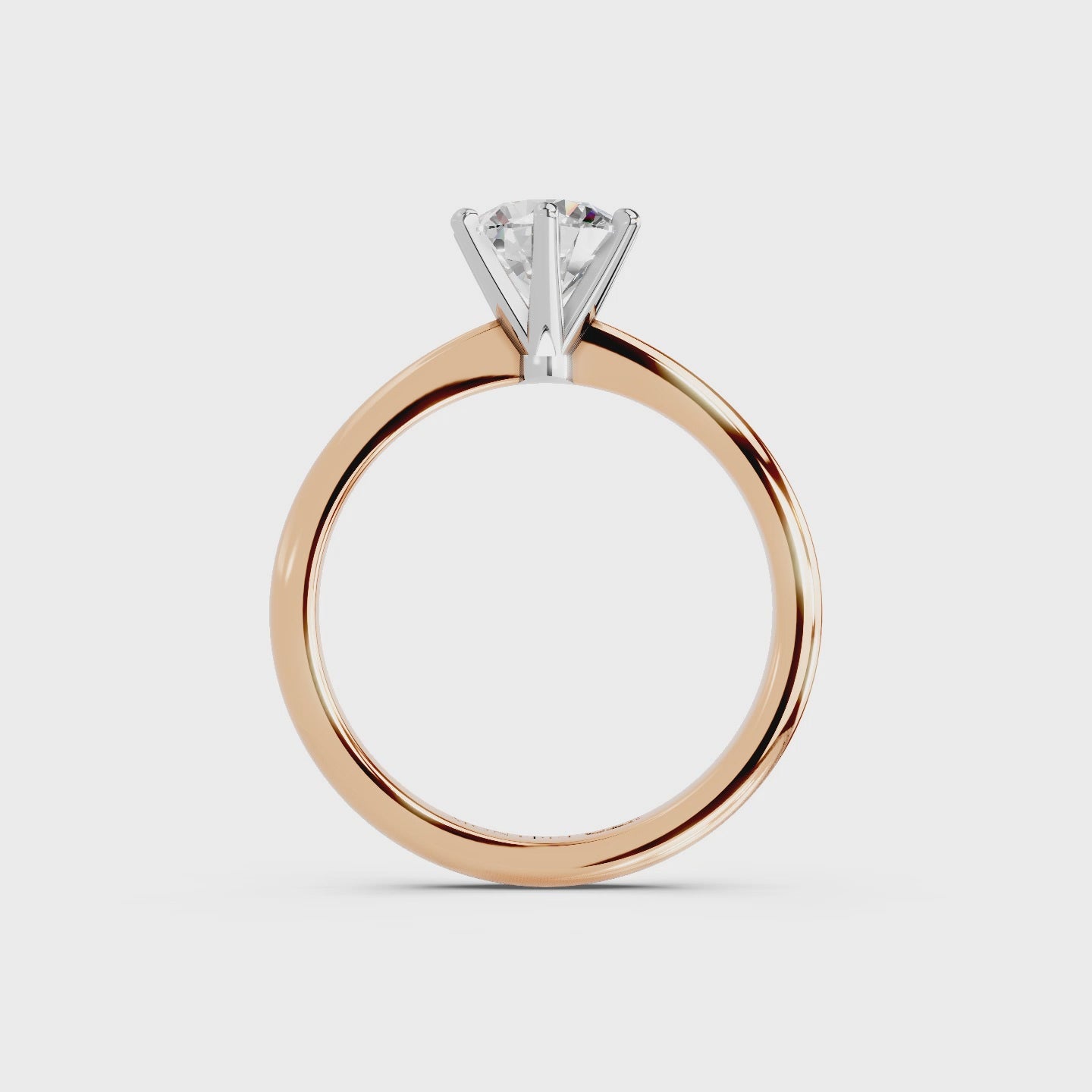 IGI 1.00ct Lab Grown Diamond Solitaire Engagement Ring - The Montpellier Classic 6 Claw