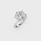 IGI 5.00ct Lab Grown Diamond Solitaire Engagement Ring - The Montpellier Classic 6 Claw