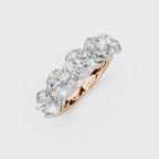 3.50ct Lab Grown 5 Stone Round Diamond Ring Platinum or 18ct Gold - The Montpellier Classic 5 Stone Ring