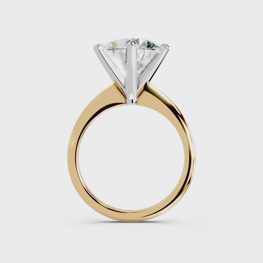 IGI 5.00ct Lab Grown Diamond Solitaire Engagement Ring - The Montpellier Classic 6 Claw